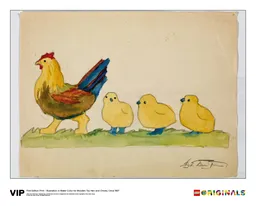 LEGO Illustration Wooden Toy Hen and Chicks (5006002)