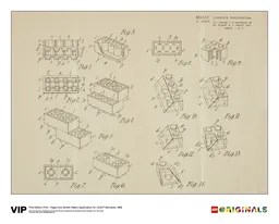 LEGO 1st Edition Print British Patent, 1968 (5006004)