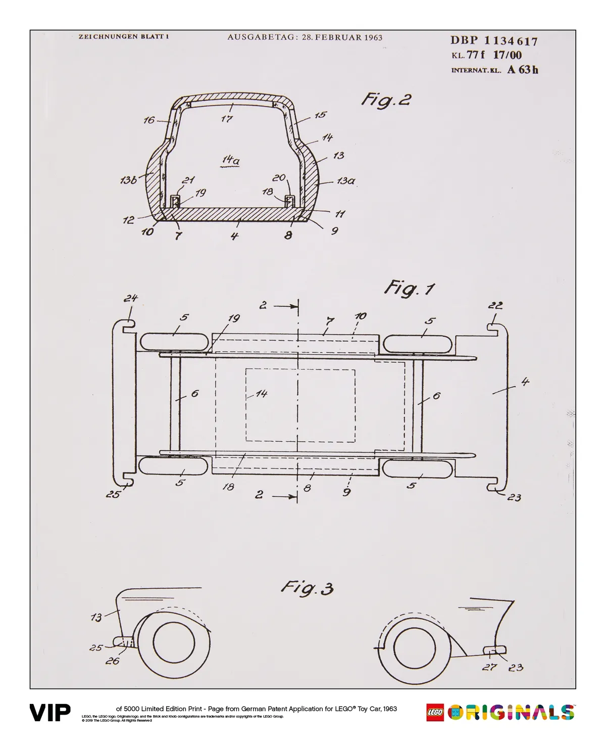 LEGO German Patent LEGO Toy Car 1963 (5006006)