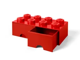 LEGO LEGO® 8-Stud Red Storage Brick Drawer (5006131) - afbeelding 1