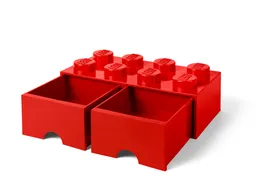 LEGO LEGO® 8-Stud Red Storage Brick Drawer (5006131) - afbeelding 2