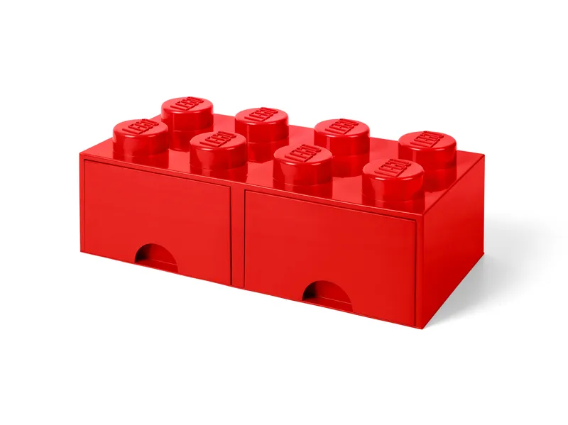 LEGO® 8-Stud Red Storage Brick Drawer van LEGO – productfoto 4 van 5