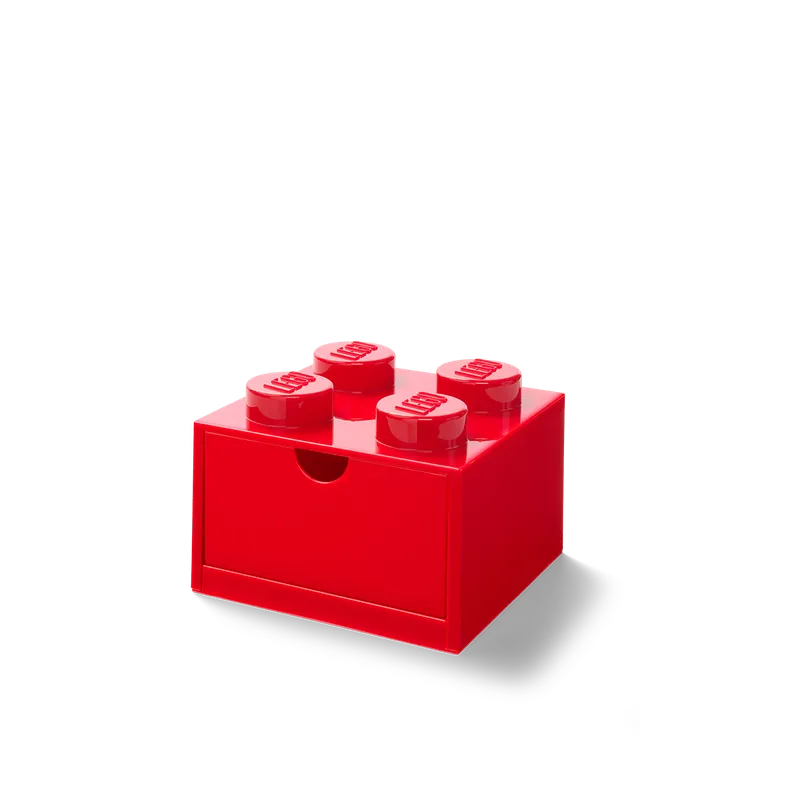 4-Stud Desk Drawer - Red de LEGO – photo du produit 3 sur 3