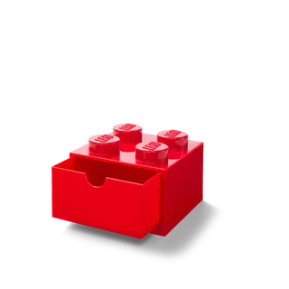 4-Stud Desk Drawer - Red de LEGO – photo du produit 1 sur 3
