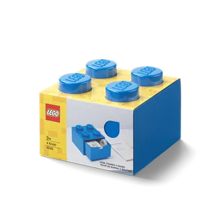 4-Stud Desk Drawer - Blue van LEGO – productfoto 2 van 3