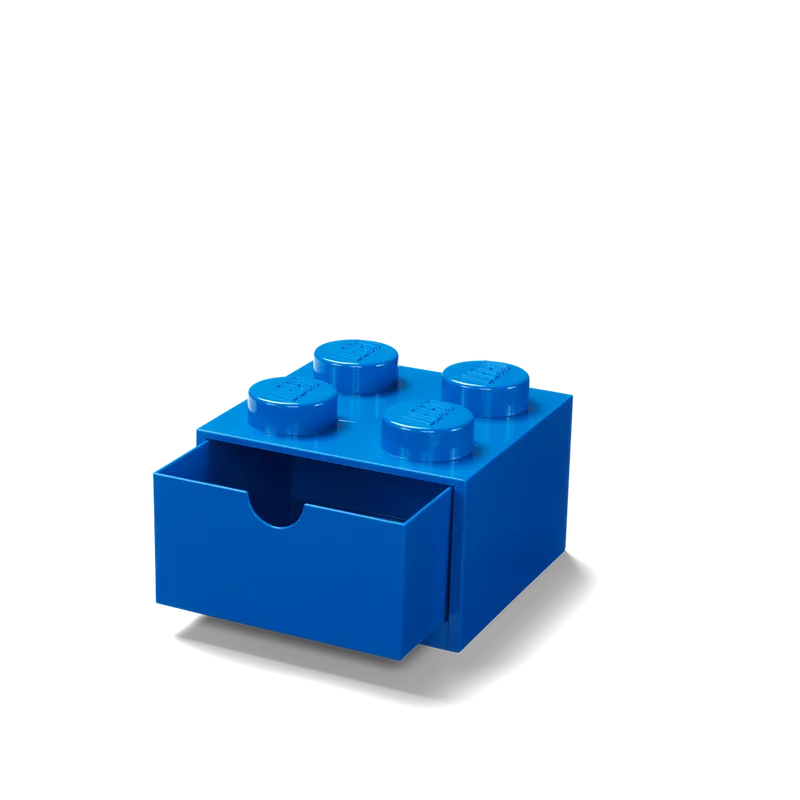 4-Stud Desk Drawer - Blue van LEGO – productfoto 3 van 3