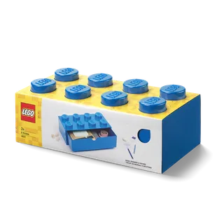 8-Stud Desk Drawer – Blue van LEGO – productfoto 2 van 3