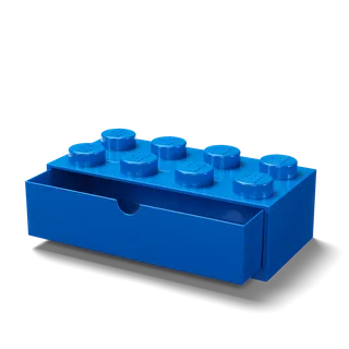 8-Stud Desk Drawer – Blue van LEGO – productfoto 3 van 3