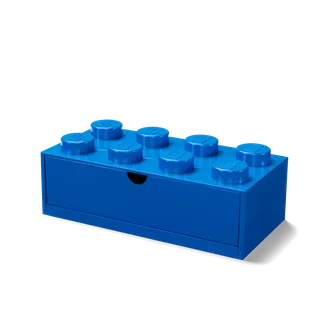 8-Stud Desk Drawer – Blue van LEGO – productfoto 1 van 3