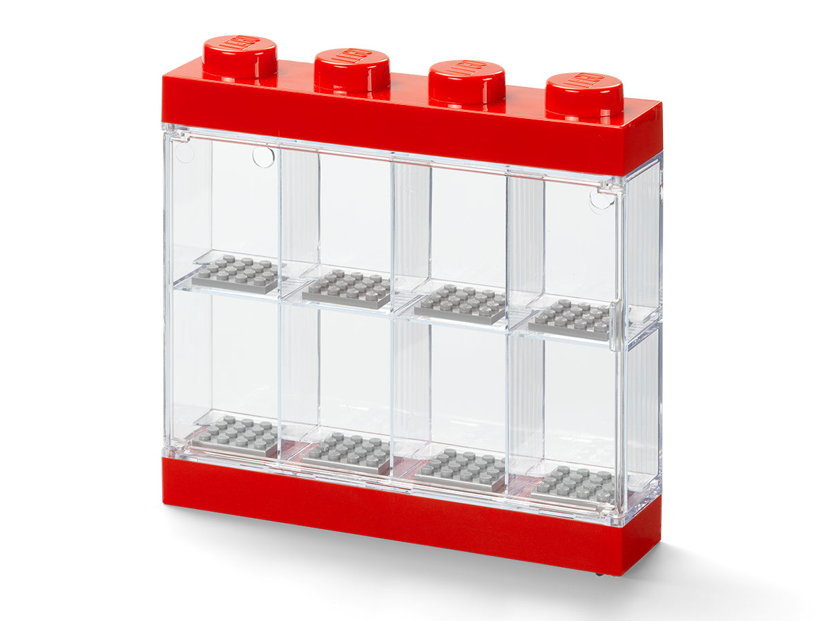 LEGO 8-Minifigure Display Case – Red (5006151)
