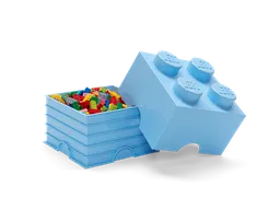 LEGO 4-Stud Storage Brick – Light Blue (5006169) - afbeelding 2