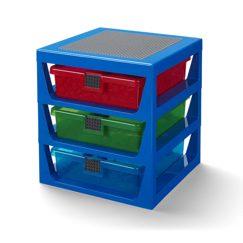 Transparent Blue LEGO® Rack System