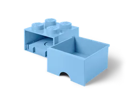 LEGO 4-Stud Brick Drawer – Light Blue (5006181) - afbeelding 3