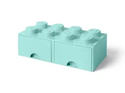 LEGO 8-Stud Brick Drawer – Aqua Blue (5006182) - afbeelding 2
