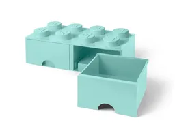LEGO 8-Stud Brick Drawer – Aqua Blue (5006182) - afbeelding 3