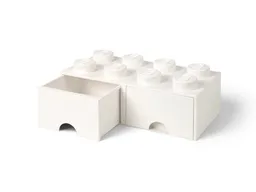 LEGO 8-Stud Brick Drawer – White (5006209) - afbeelding 1