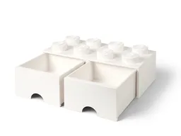 LEGO 8-Stud Brick Drawer – White (5006209) - afbeelding 2