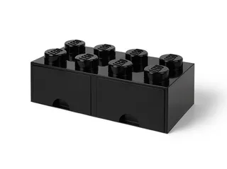 LEGO® 8-Stud Black Storage Brick Drawer von LEGO – Produktfoto 2 von 5