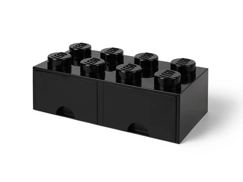 LEGO® 8-Stud Black Storage Brick Drawer von LEGO – Produktfoto 2 von 5