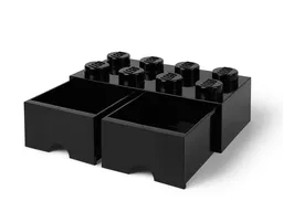 LEGO LEGO® 8-Stud Black Storage Brick Drawer (5006248) - afbeelding 2
