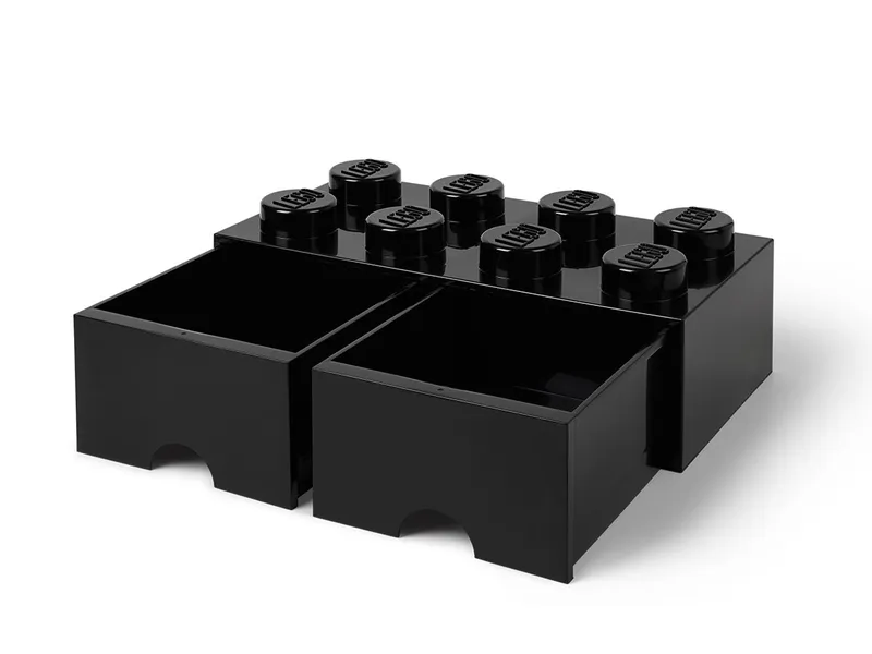 LEGO® 8-Stud Black Storage Brick Drawer von LEGO – Produktfoto 3 von 5