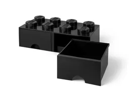 LEGO LEGO® 8-Stud Black Storage Brick Drawer (5006248) - afbeelding 3