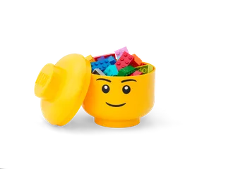 Mini Storage Head Boy – Bright Yellow van LEGO – productfoto 3 van 6