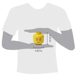 LEGO Mini Storage Head Boy – Bright Yellow (5006258) - afbeelding 3