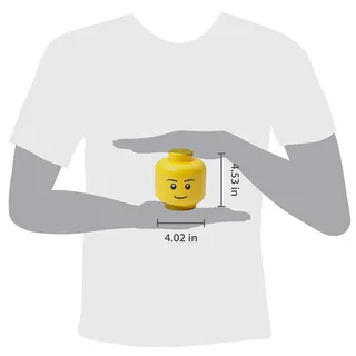Mini Storage Head Boy – Bright Yellow van LEGO – productfoto 4 van 6