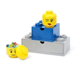 LEGO Mini Storage Head Boy – Bright Yellow (5006258) - afbeelding 4