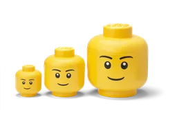 LEGO Mini Storage Head Boy – Bright Yellow (5006258) - afbeelding 5