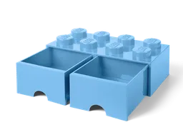 LEGO 8-Stud Brick Drawer – Light Blue (5006311) - afbeelding 2