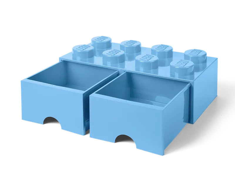 8-Stud Brick Drawer – Light Blue by LEGO – product photo 3 of 5