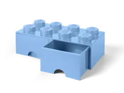 LEGO 8-Stud Brick Drawer – Light Blue (5006311) - afbeelding 3