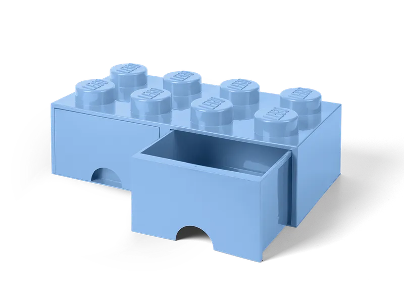 8-Stud Brick Drawer – Light Blue by LEGO – product photo 4 of 5