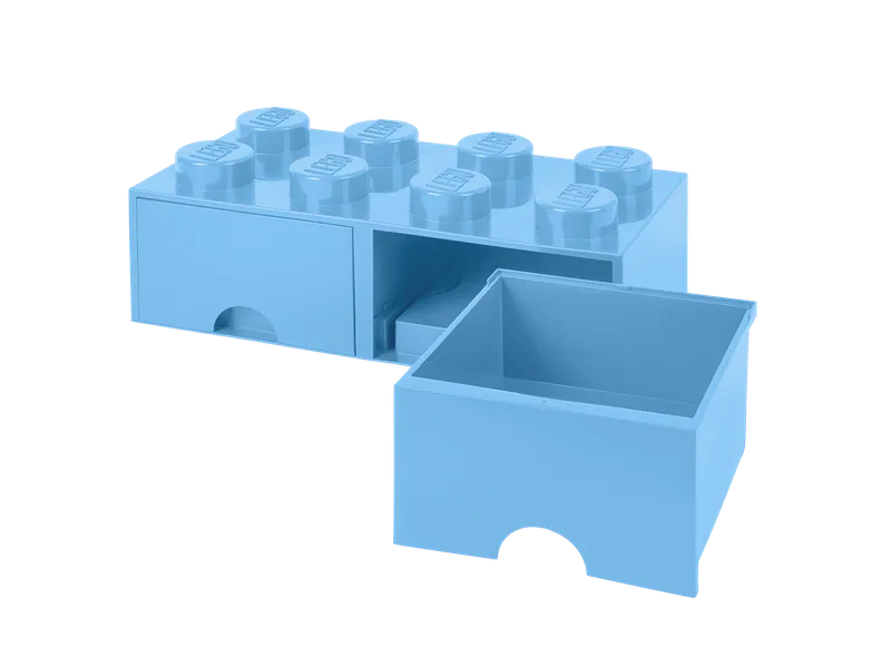 8-Stud Brick Drawer – Light Blue by LEGO – product photo 5 of 5