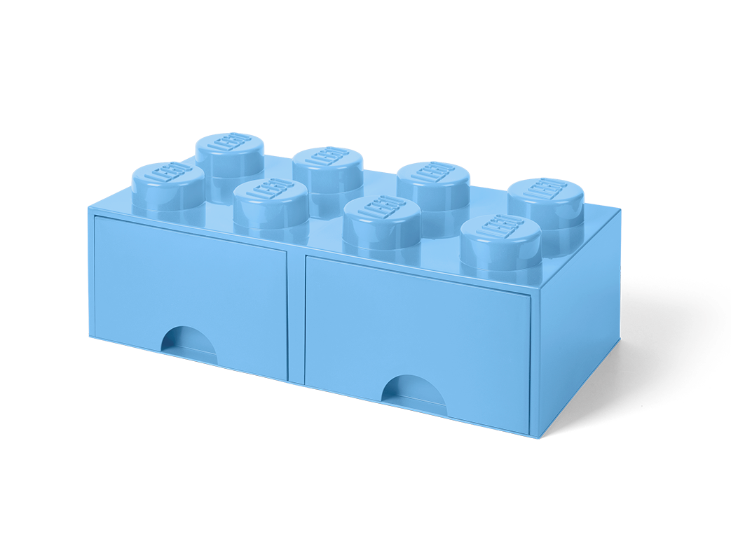 LEGO 8-Stud Brick Drawer – Light Blue (5006311)