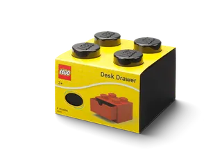 4-Stud Desk Drawer – Black von LEGO – Produktfoto 2 von 3