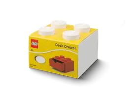 LEGO 4-Stud Desk Drawer – White (5006313) - afbeelding 1