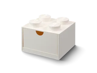 4-Stud Desk Drawer – White von LEGO – Produktfoto 3 von 3