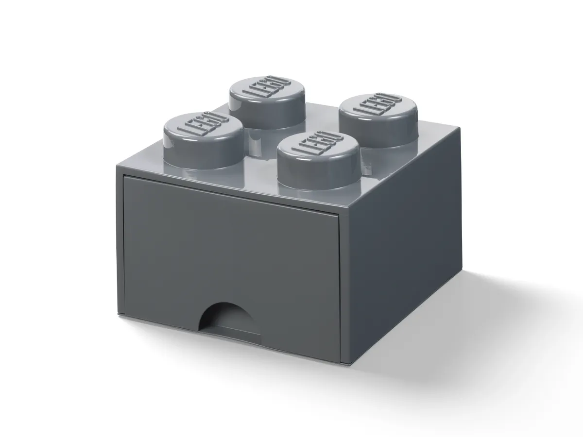 LEGO 4-Stud Brick Drawer – Dark Gray (5006328)