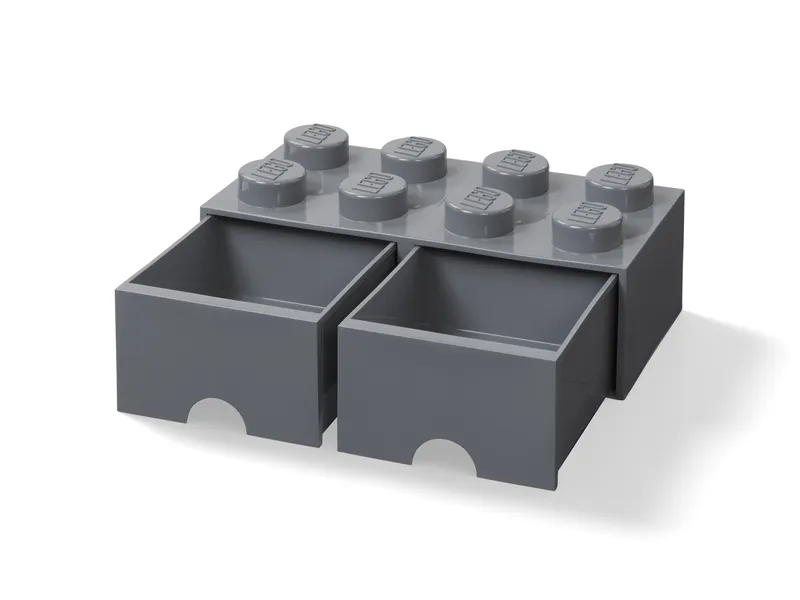 8-Stud Brick Drawer – Dark Gray de LEGO – photo du produit 3 sur 3