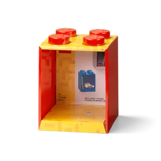 4-Stud Brick Shelf – Bright Red by LEGO – product photo 2 of 3
