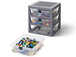 3-Drawer Storage Rack – Gray von LEGO – Produktfoto 3 von 3