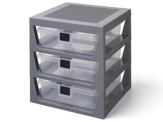 3-Drawer Storage Rack – Gray von LEGO – Produktfoto 1 von 3