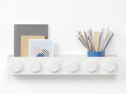 LEGO Brick Bookrack – White (5006615) - afbeelding 2