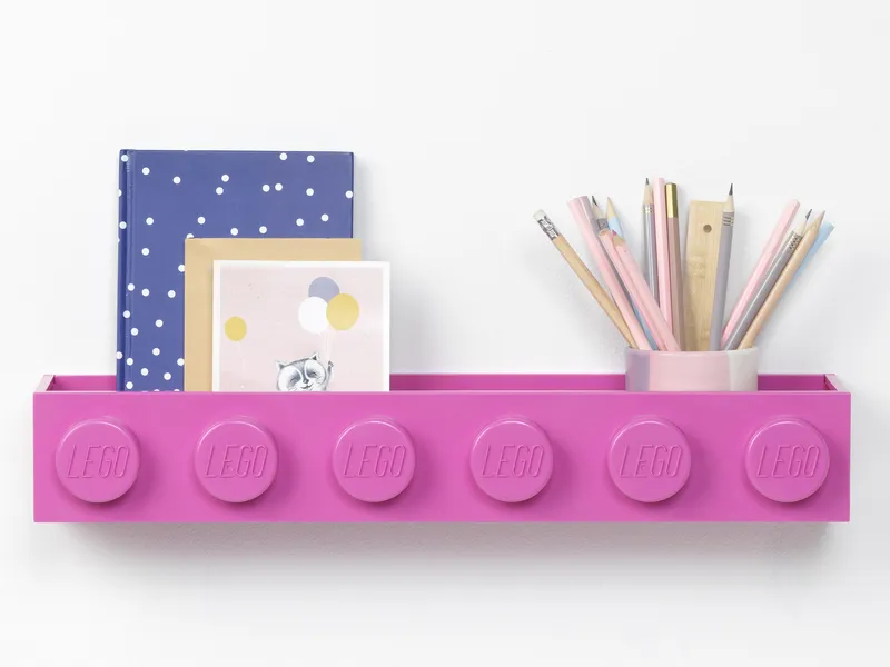 Brick Bookrack – Pink von LEGO – Produktfoto 3 von 3