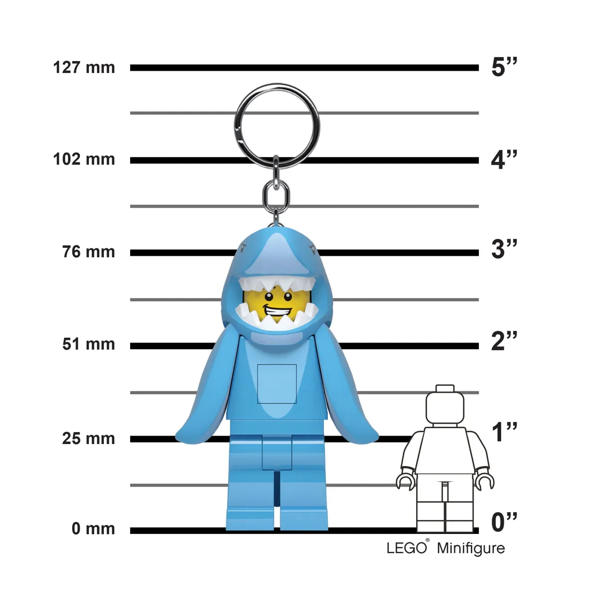 LEGO Shark Suit Guy Key Light (5006848) - Bild 3