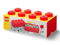 LEGO 8-Stud Storage Brick – Red (5006867) - afbeelding 1