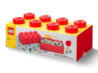 8-Stud Storage Brick – Red van LEGO – productfoto 2 van 4